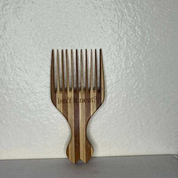 LitJoy Mermaid "Isn't It Neat?" Fork Comb - Bamboo Pick May 2025 To Bee Read Box - Picture 8 of 8